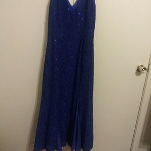 Blue prom dress
